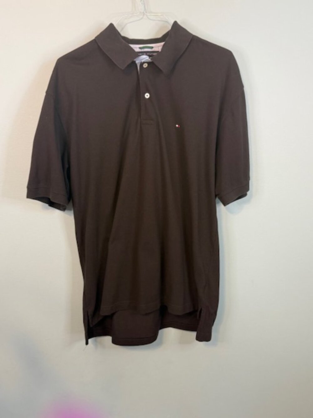 Tommy Hilfiger Men's XL Black Short Sleeve Piqué Cotton Polo Shirt - Picture 2 of 6